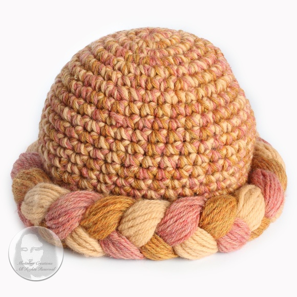 Yves Saint Laurent Knit Hat Multicolor Thick Braid Wool Cap Vintage 1970s Rare main image 7